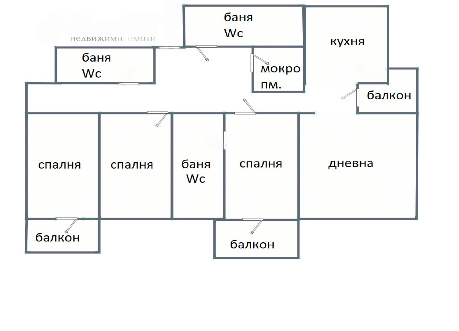 Apartments For Sale 4-Room, Sofia, Lozenets