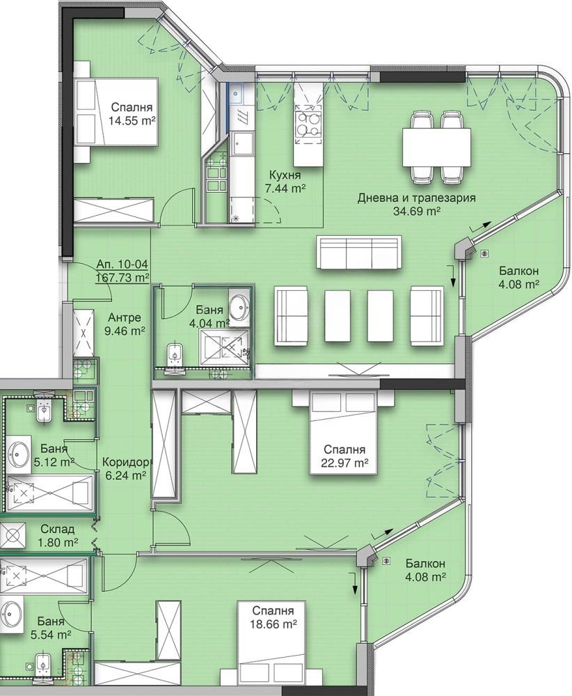 Apartments For Sale Multi-Room, Sofia, Krastova Vada