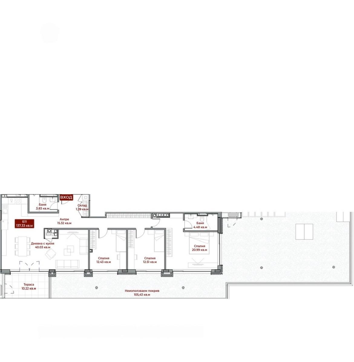 Apartments For Sale 4-Room, Sofia, Boyana