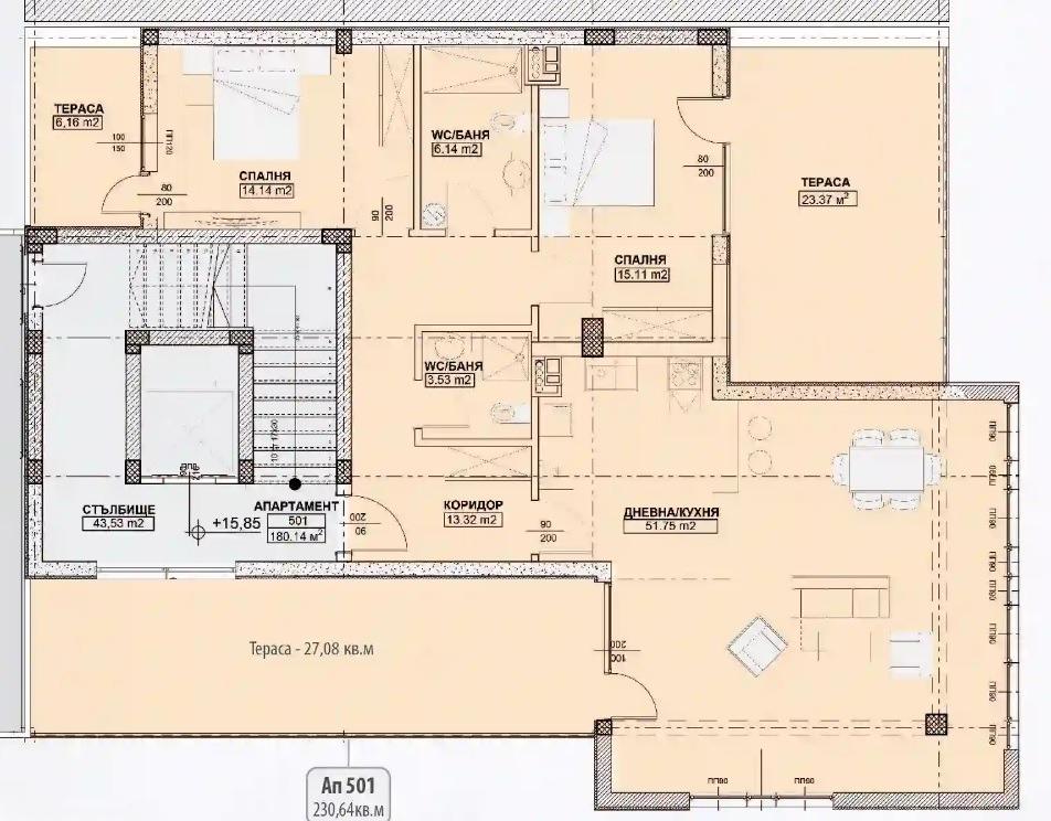 Apartments For Sale 3-Room, Sofia, Dianabad