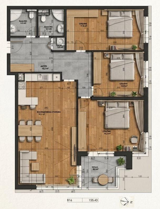 Apartments For Sale 4-Room, Sofia, Mladost 2