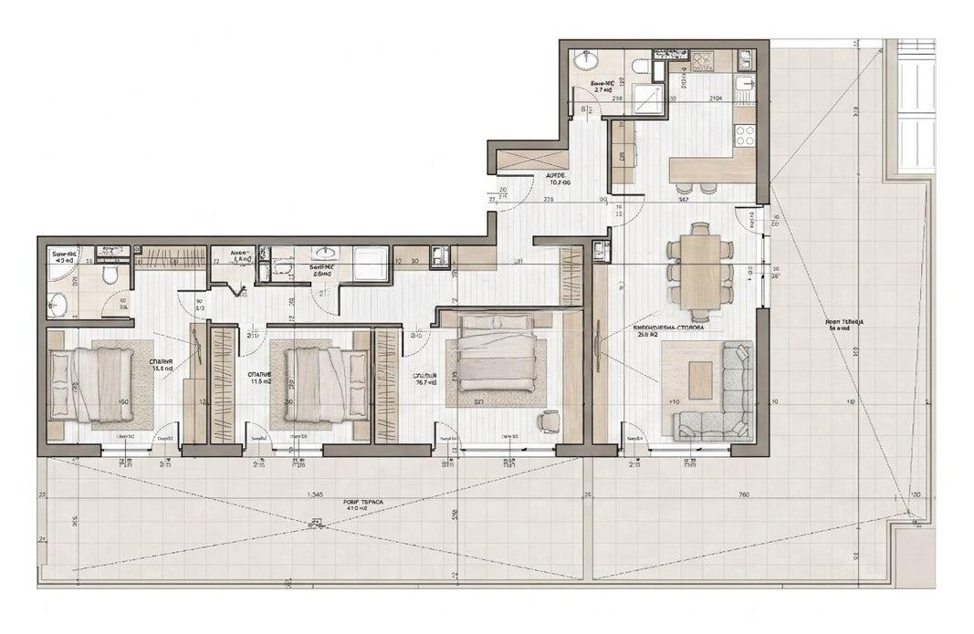 Apartments For Sale 4-Room, Sofia, Mladost 2
