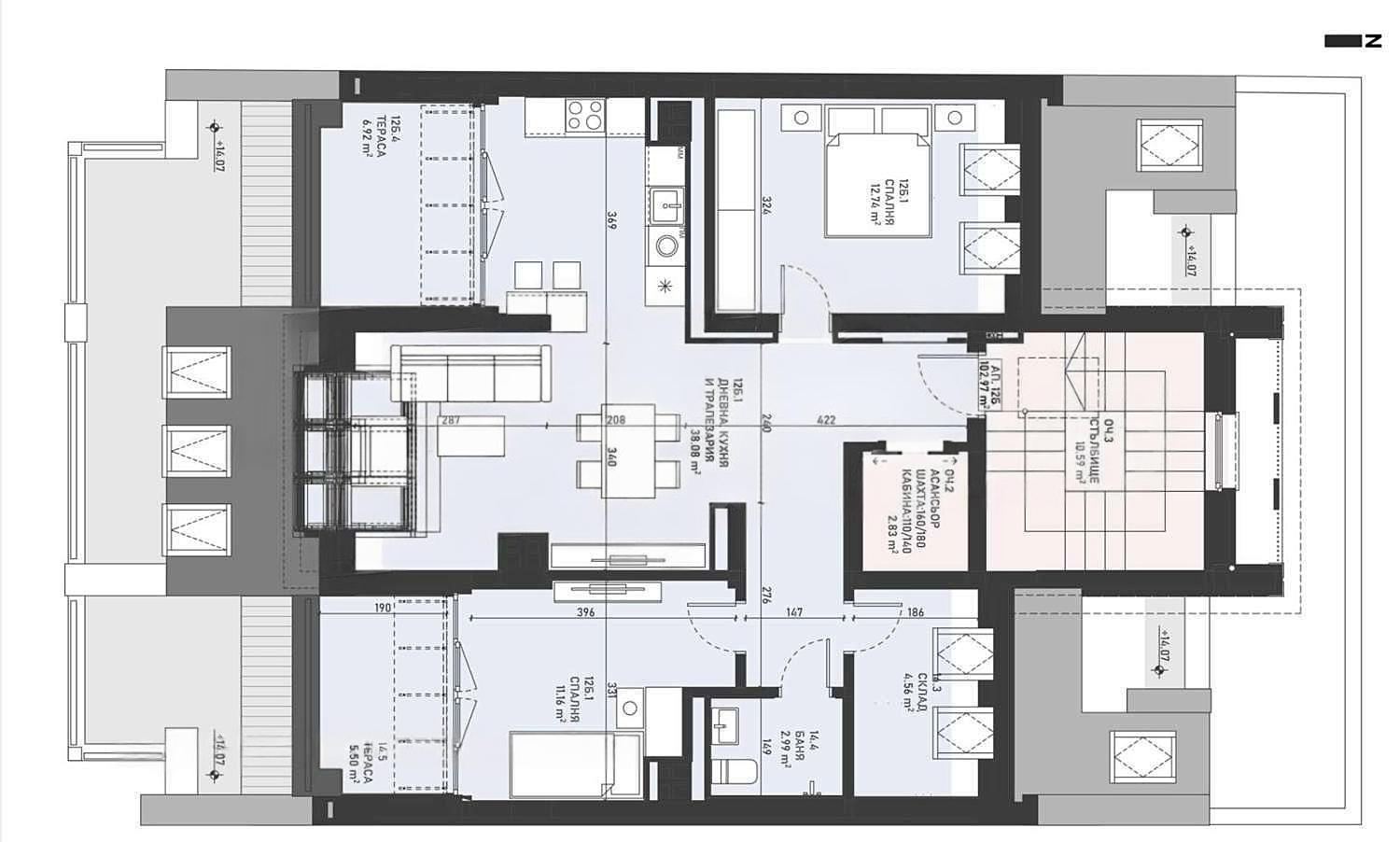 Apartments For Sale 3-Room, Sofia, Center