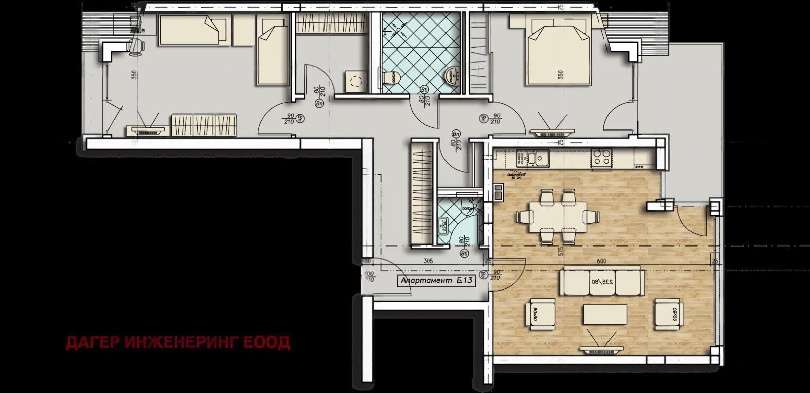 Apartments For Sale 3-Room, Sofia, Strelbishte