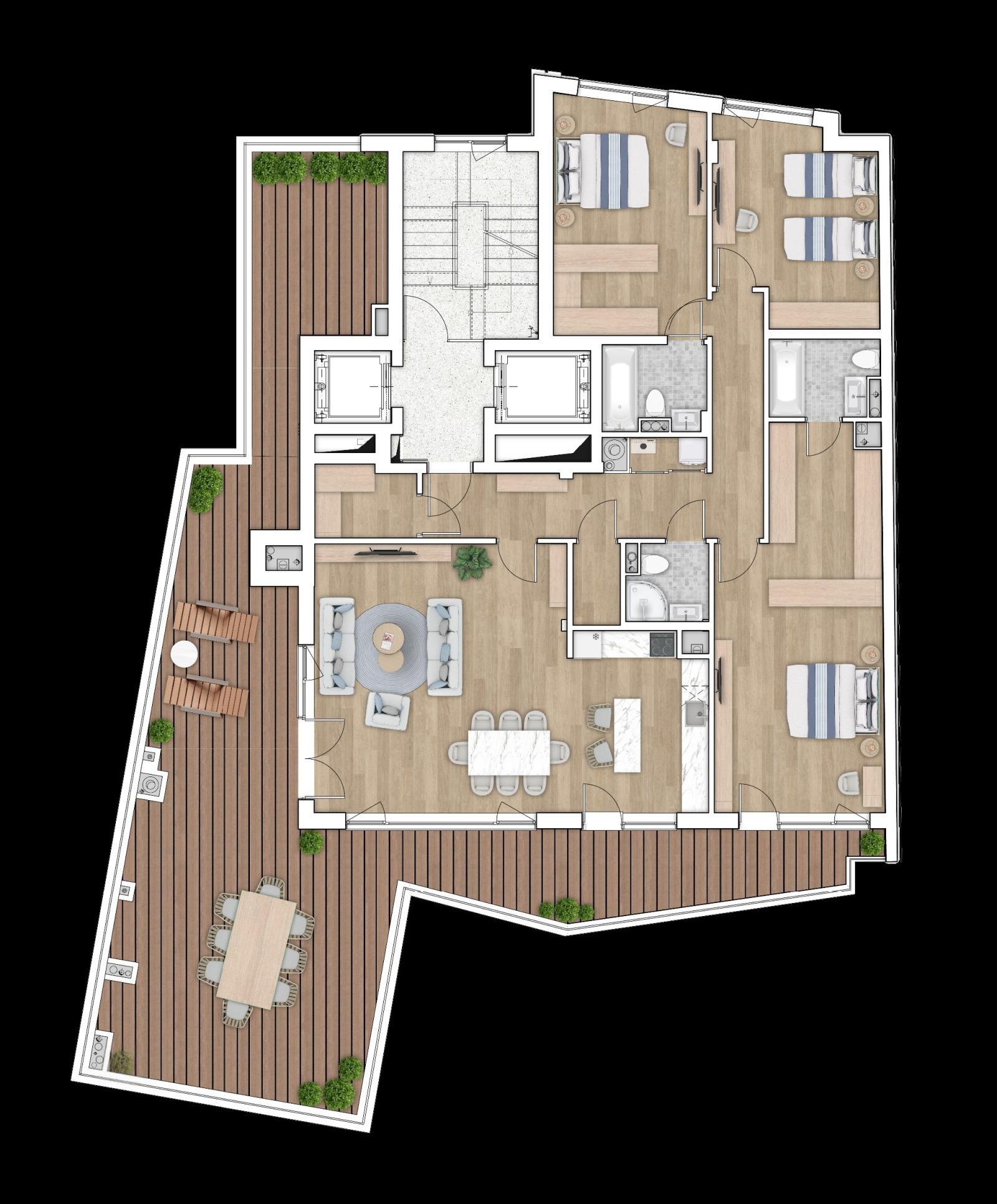 Apartments For Sale 4-Room, Sofia, Krastova Vada