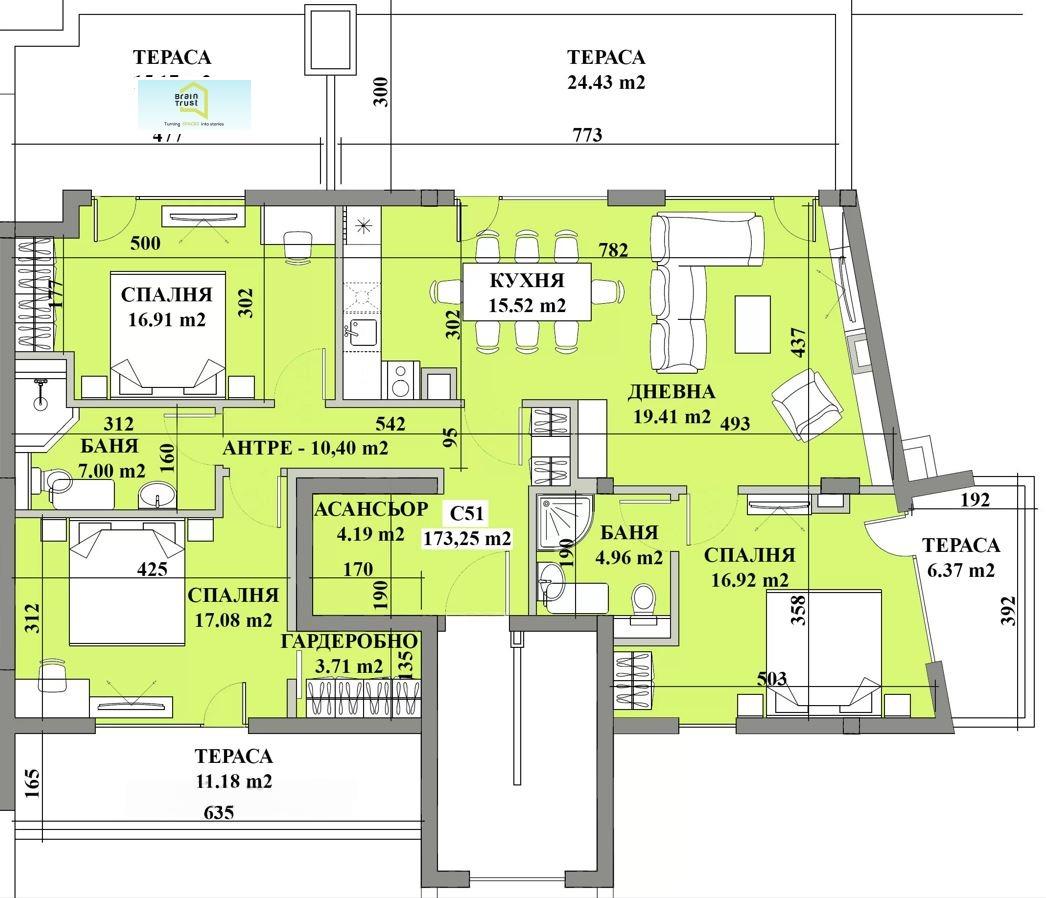 Apartments For Sale 4-Room, Sofia, Manastirski Livadi
