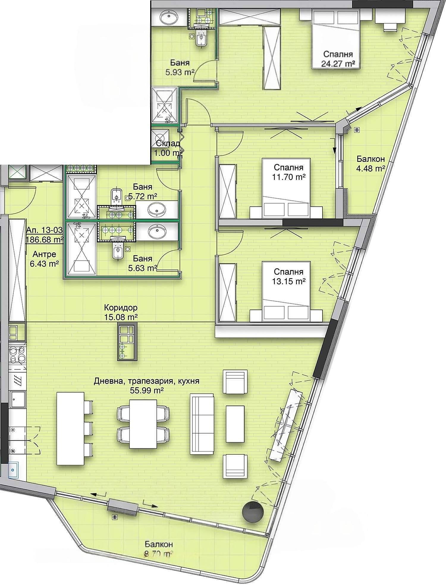 Apartments For Sale Multi-Room, Sofia, Krastova Vada