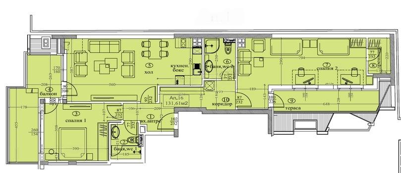 Apartments For Sale 3-Room, Sofia, Belite Brezi