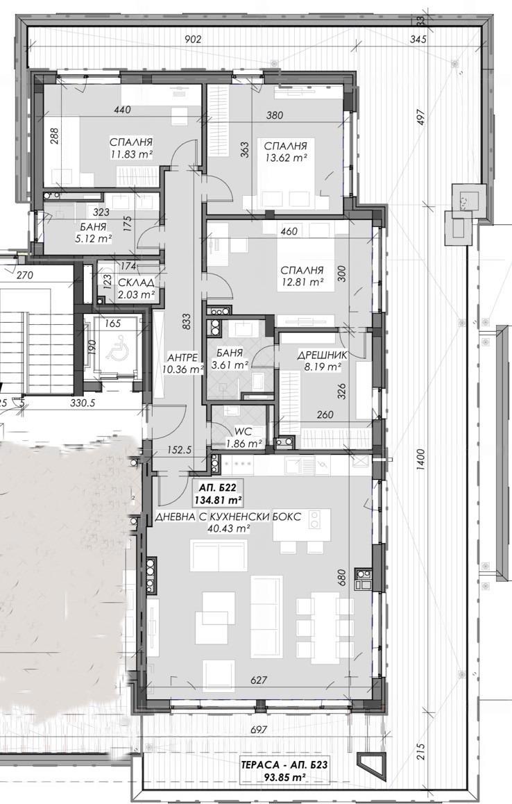 Apartments For Sale 4-Room, Sofia, Krastova Vada