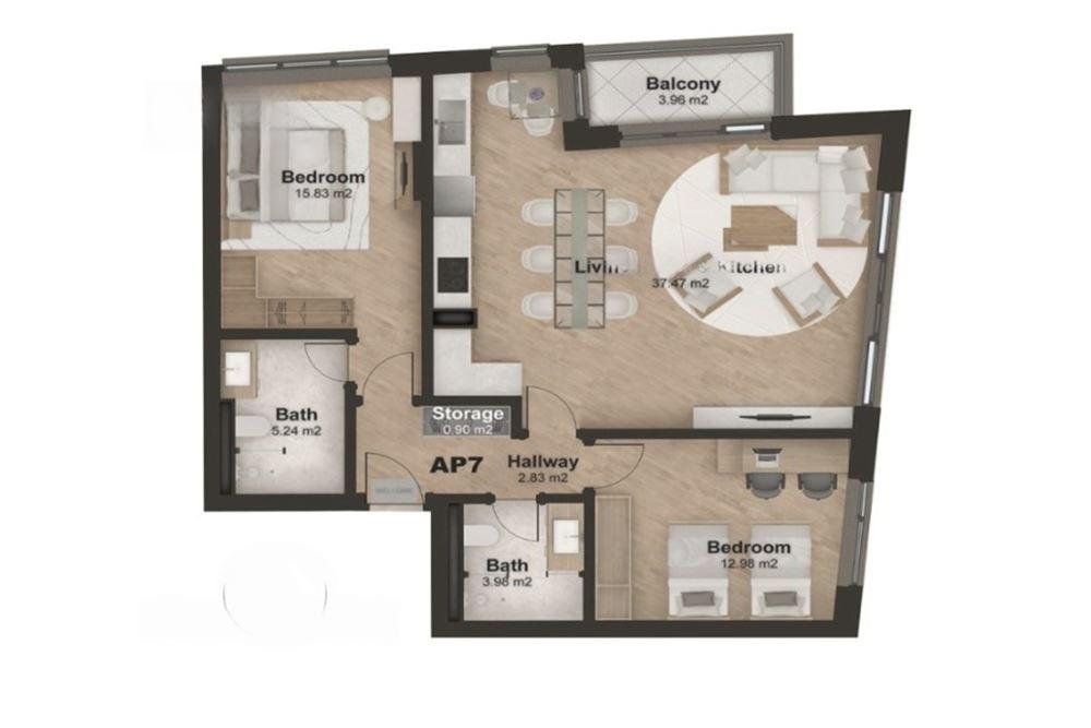 Apartments For Sale 3-Room, Sofia, Hladilnika