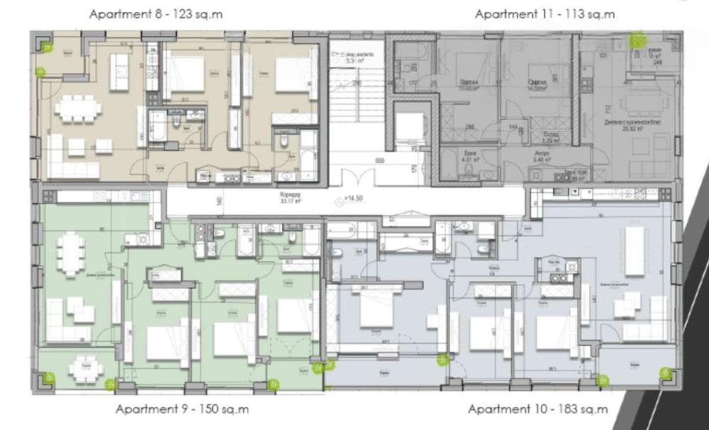 Apartments For Sale 4-Room, Sofia, Krastova Vada