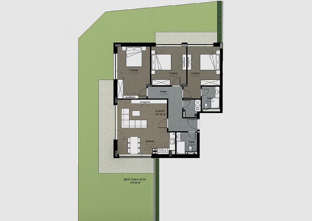 Apartments For Sale 4-Room, Sofia, Vitosha