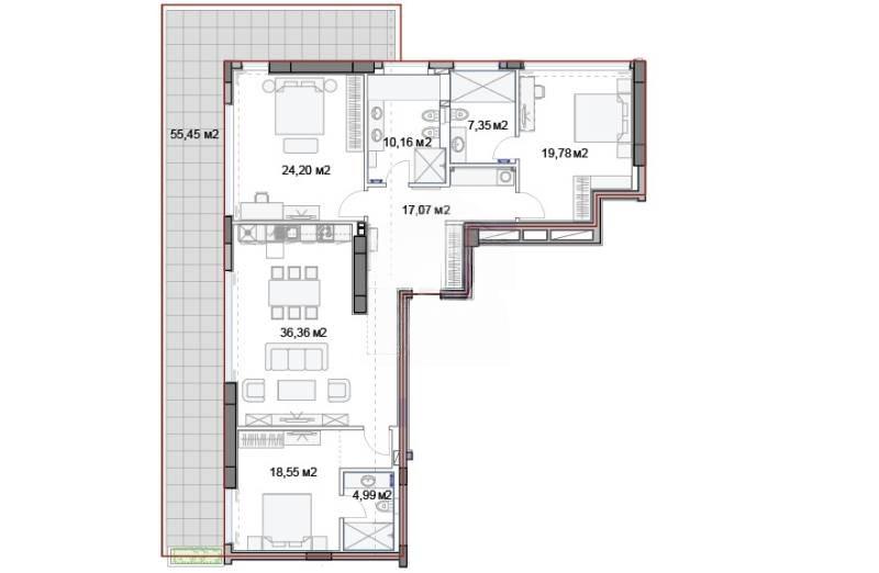 Apartments For Sale 4-Room, Varna, Sunny Day Resort