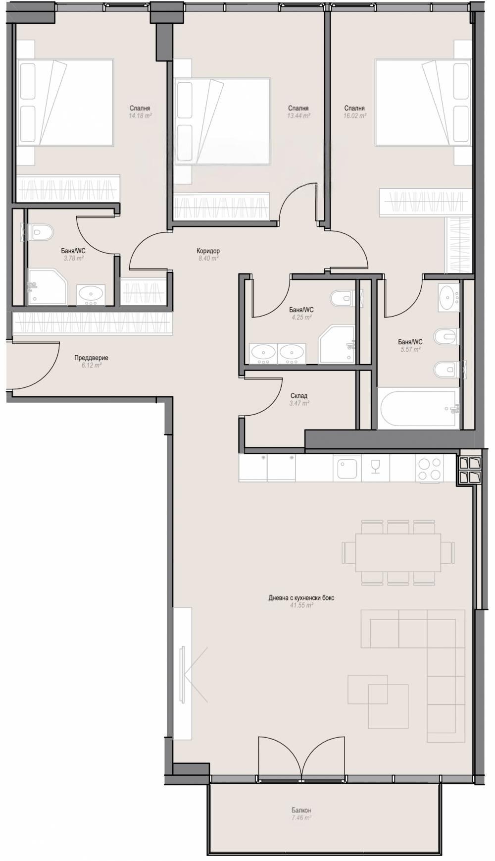 Apartments For Sale Multi-Room, Sofia, Oborishte