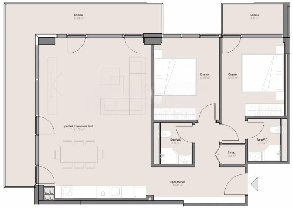 Apartments For Sale 3-Room, Sofia, Oborishte