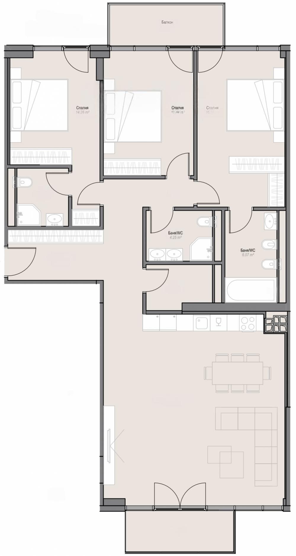 Apartments For Sale Multi-Room, Sofia, Oborishte