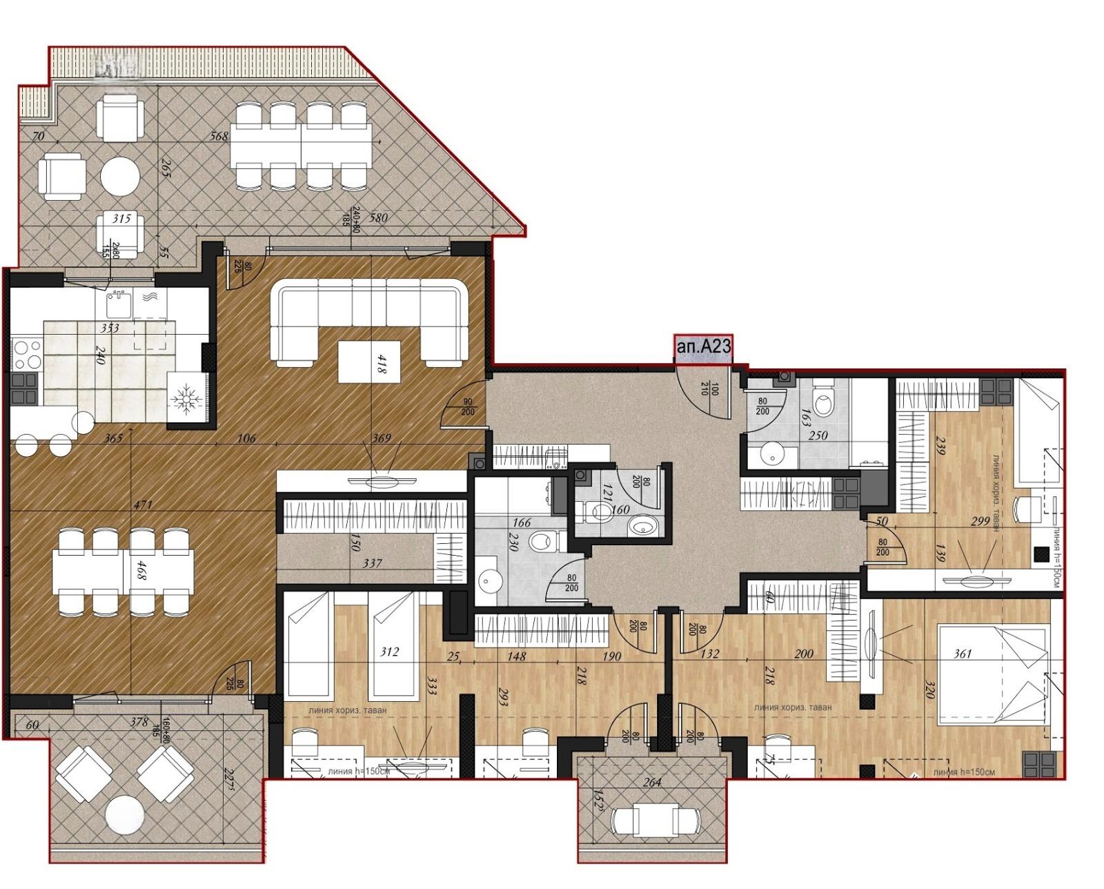Apartments For Sale 4-Room, Sofia, Krastova Vada