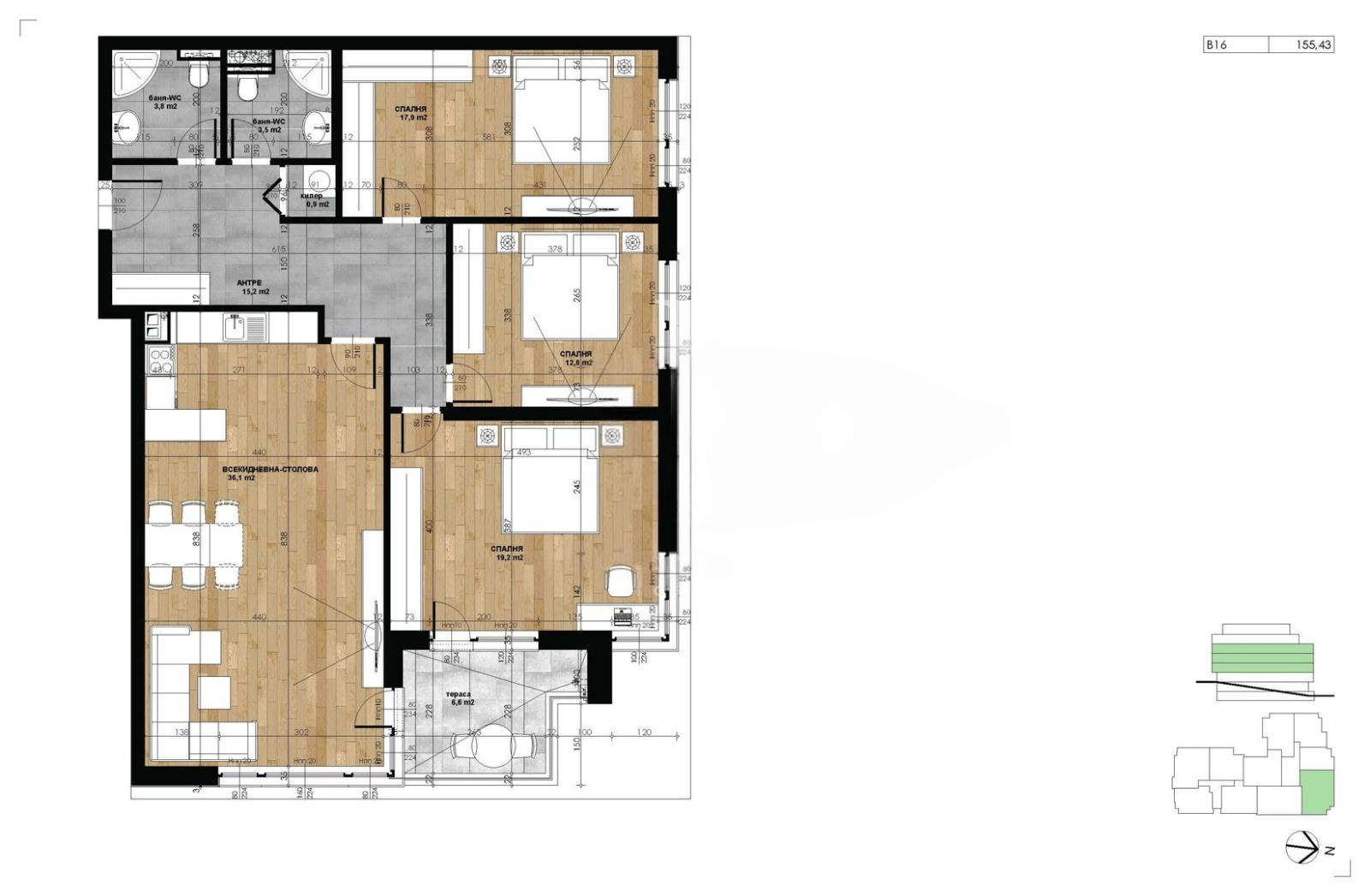 Apartments For Sale 4-Room, Sofia, Mladost 2