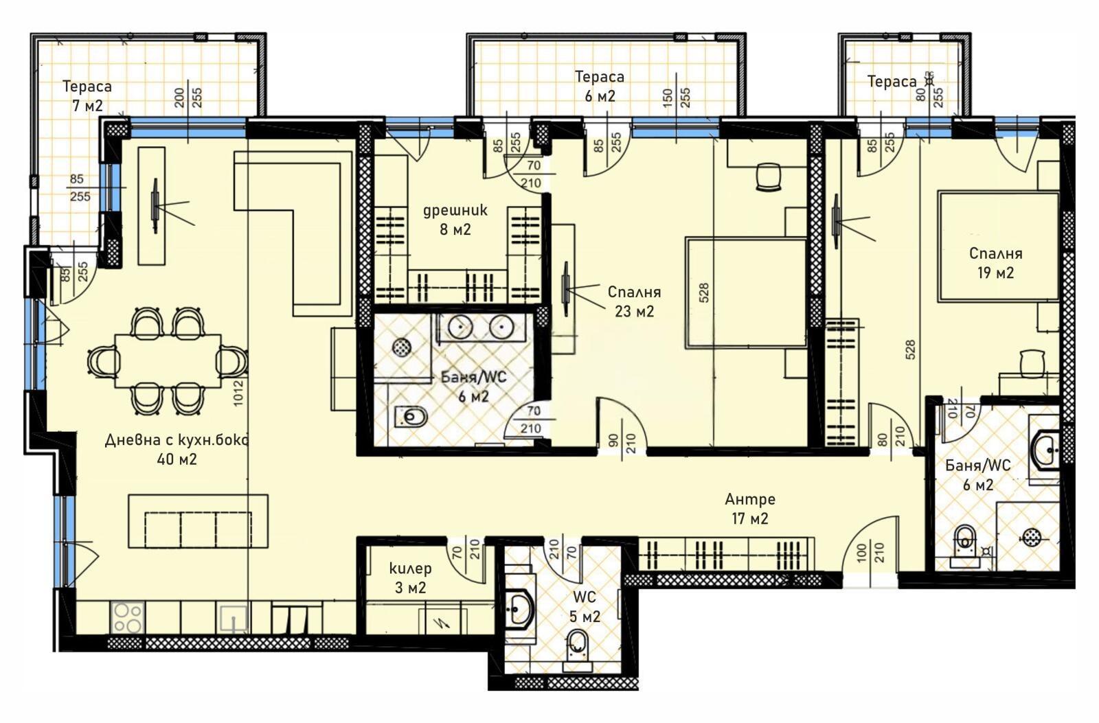 Apartments For Sale 3-Room, Plovdiv, Mladejki Halm