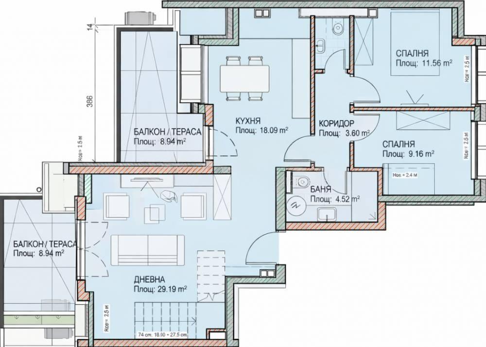 Apartments For Sale Multi-Room, Sofia, Center
