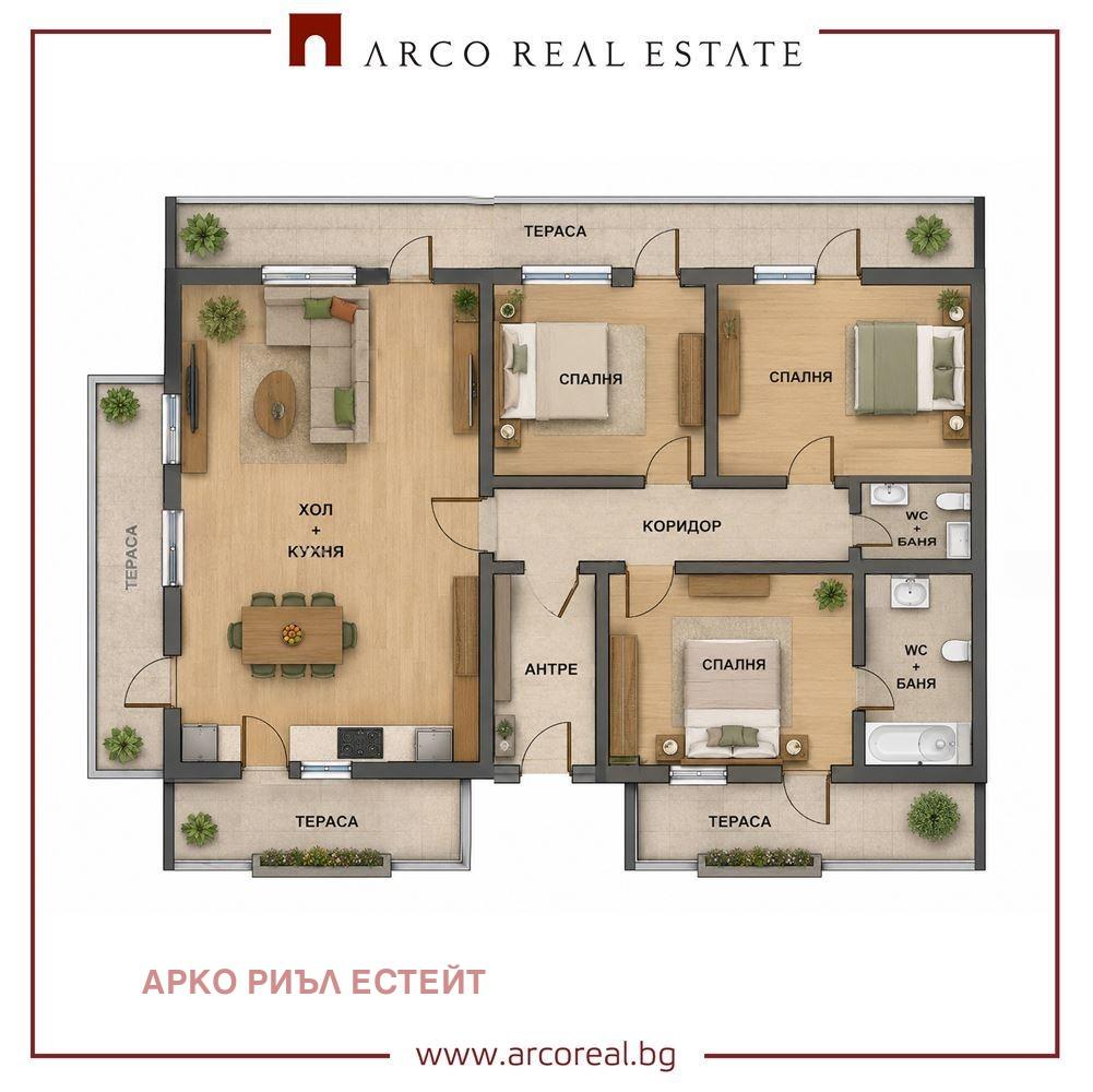 Apartments For Sale 4-Room, Sofia, Vitosha