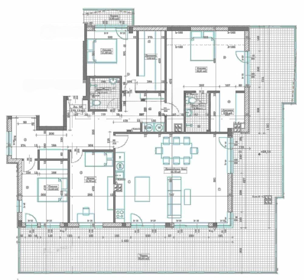 Apartments For Sale Multi-Room, Varna, Levski 1