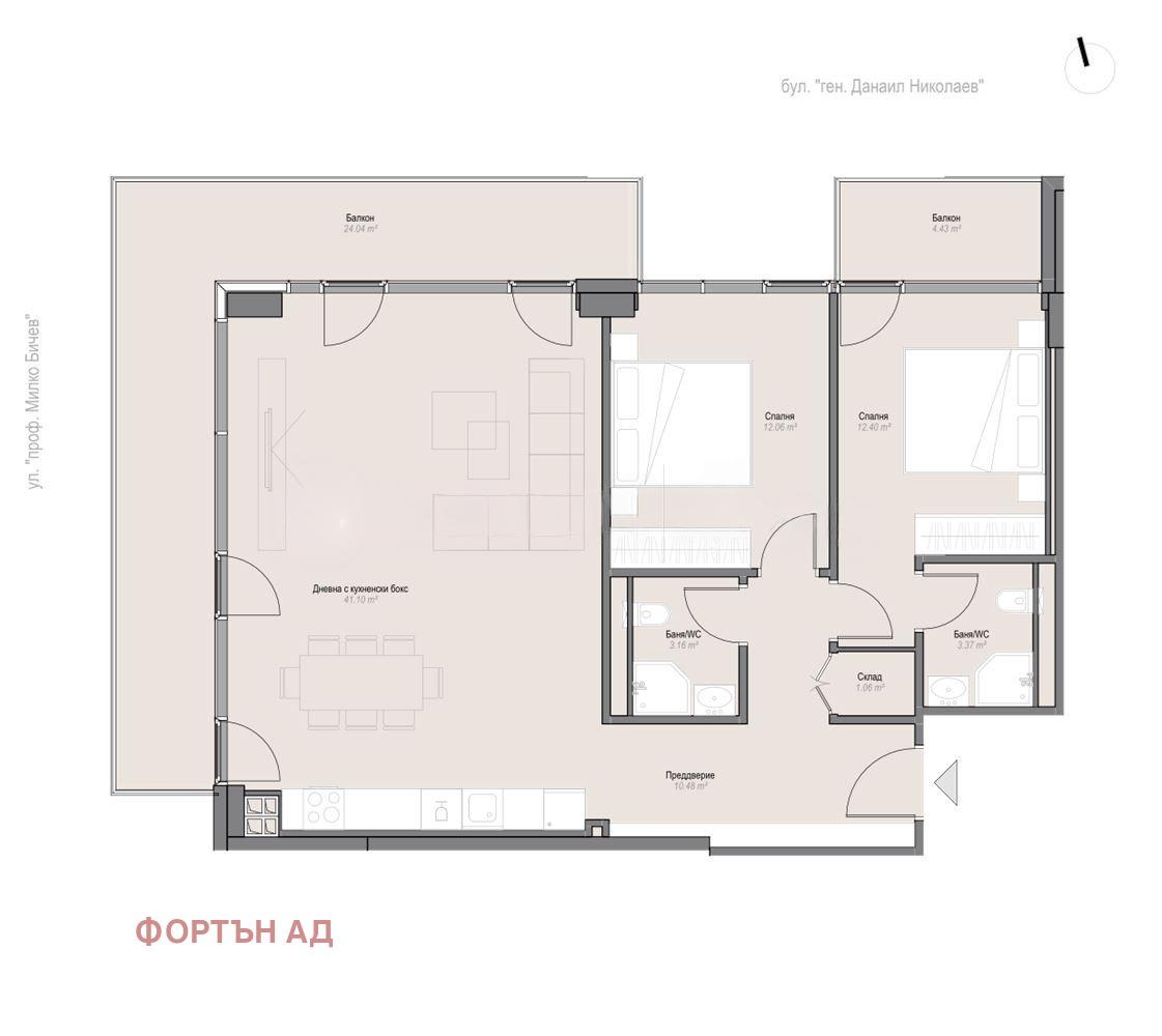 Apartments For Sale 3-Room, Sofia, Oborishte