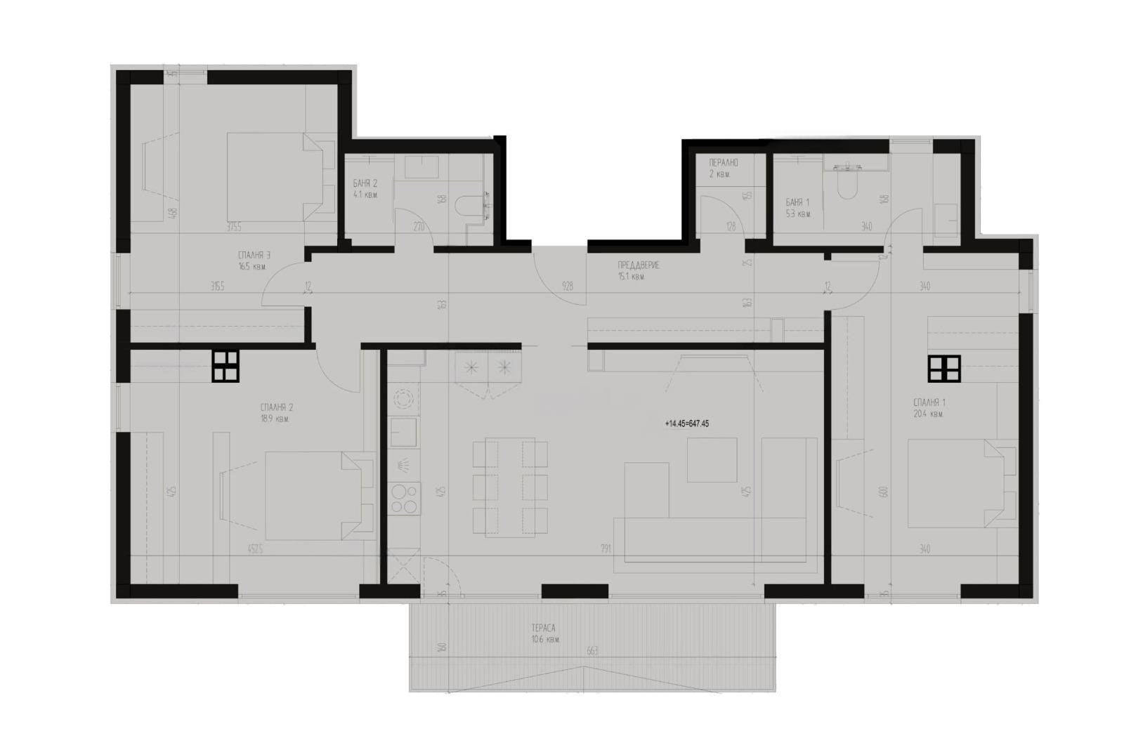 Apartments For Sale 4-Room, Sofia, Krastova Vada