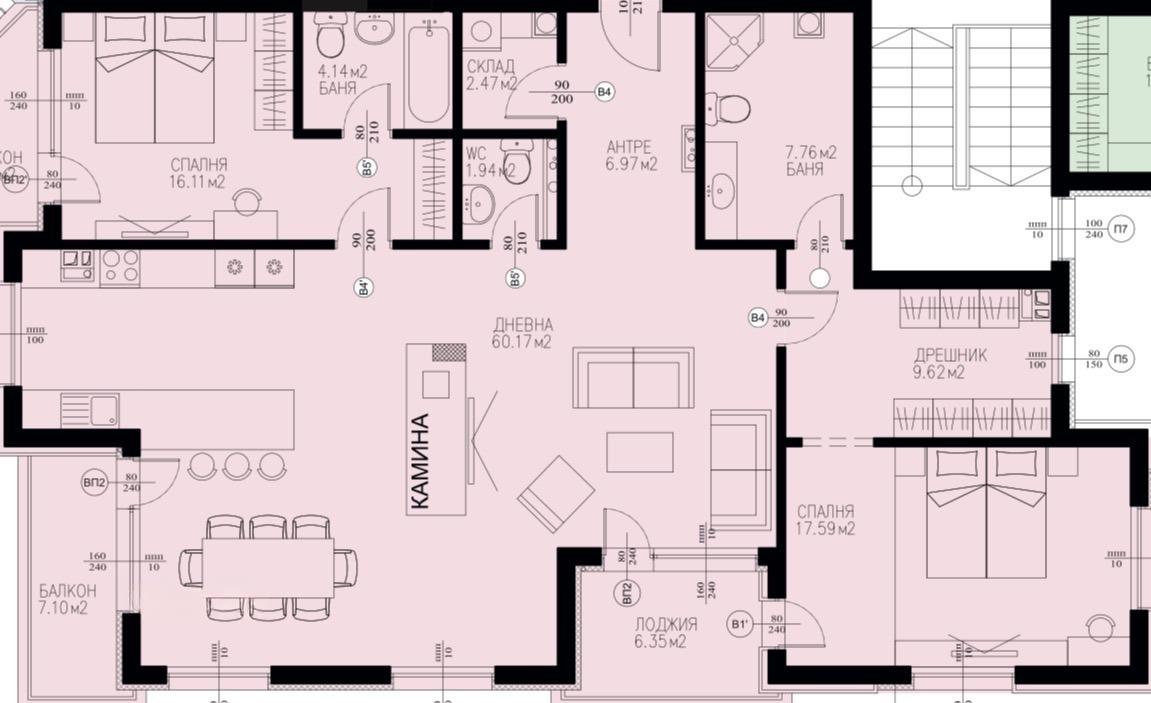 Apartments For Sale 3-Room, Sofia, Dragalevtsi