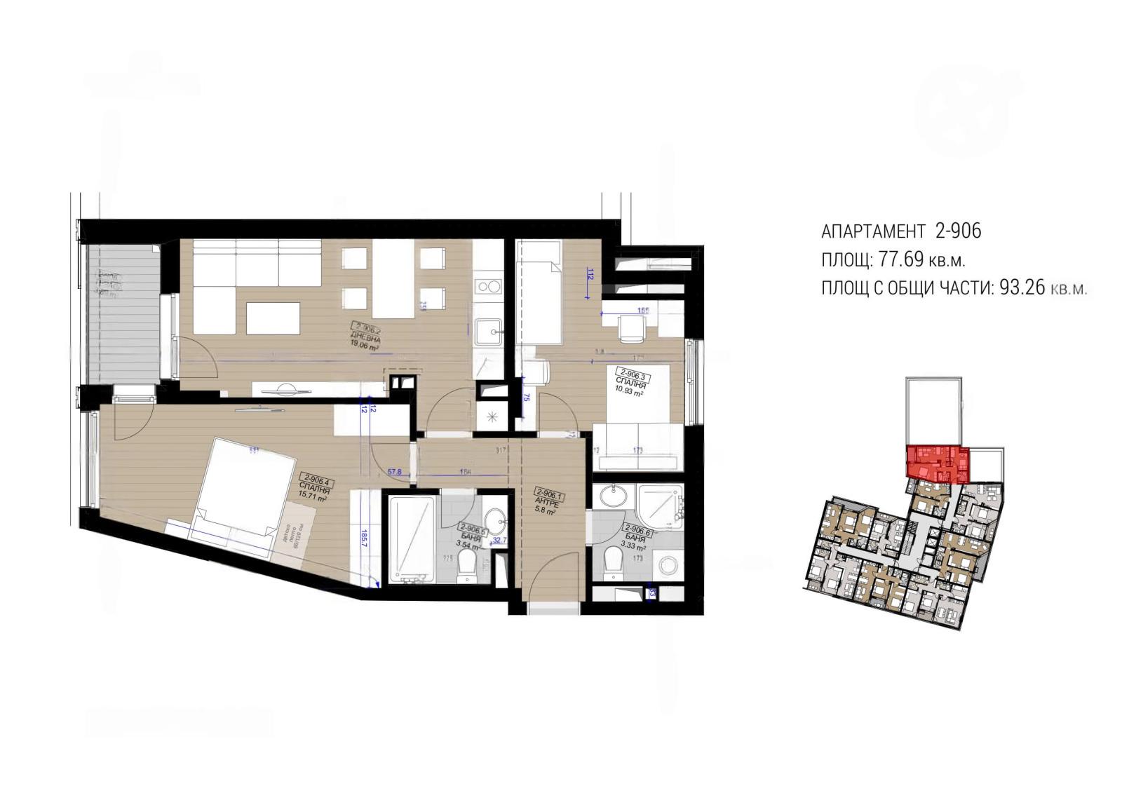 Apartments For Sale 4-Room, Sofia, Poligona