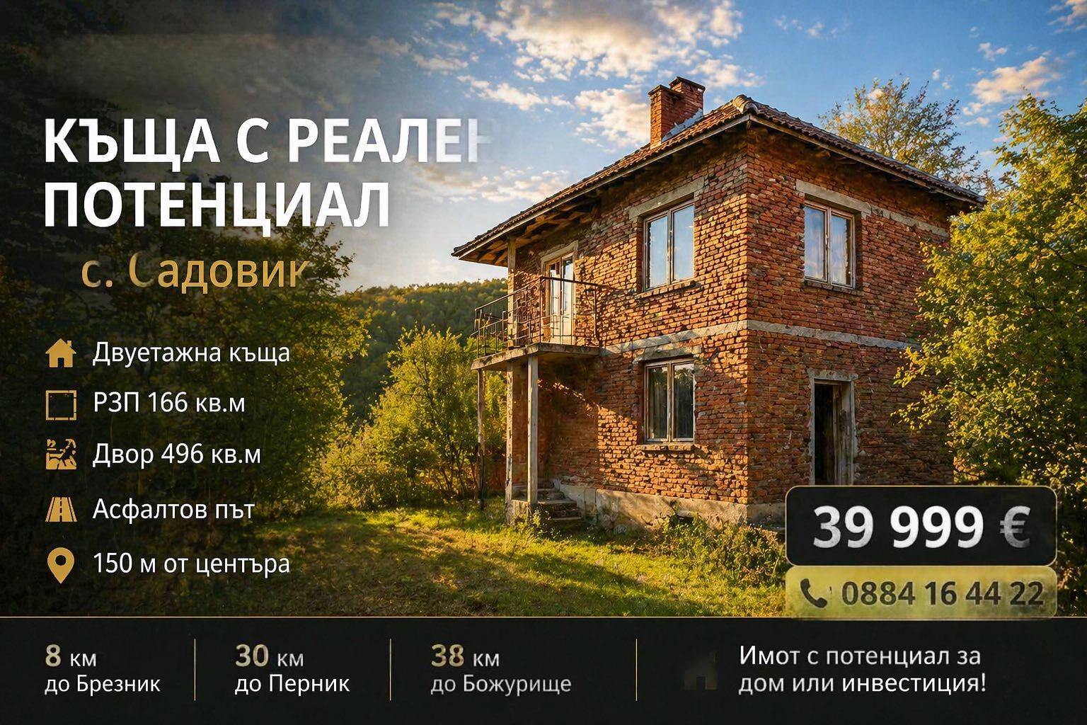 House for Sale in Sadovik, Pernik